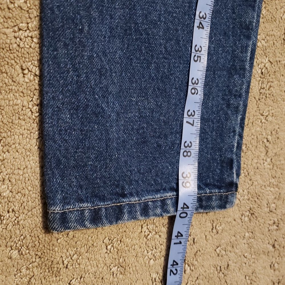 Vintage Guess Blue Jeans Men's 29 Narrow Leg Denim Made in USA 90s 80s Retro - Picture 10 of 11